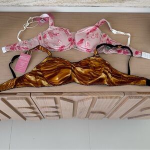 100% Mulberry Silk Bra Set, 2 pack